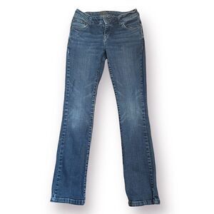 Delias Faded Classic Bootcut Medium Blue Size 00 Short Apprx 29” inseam